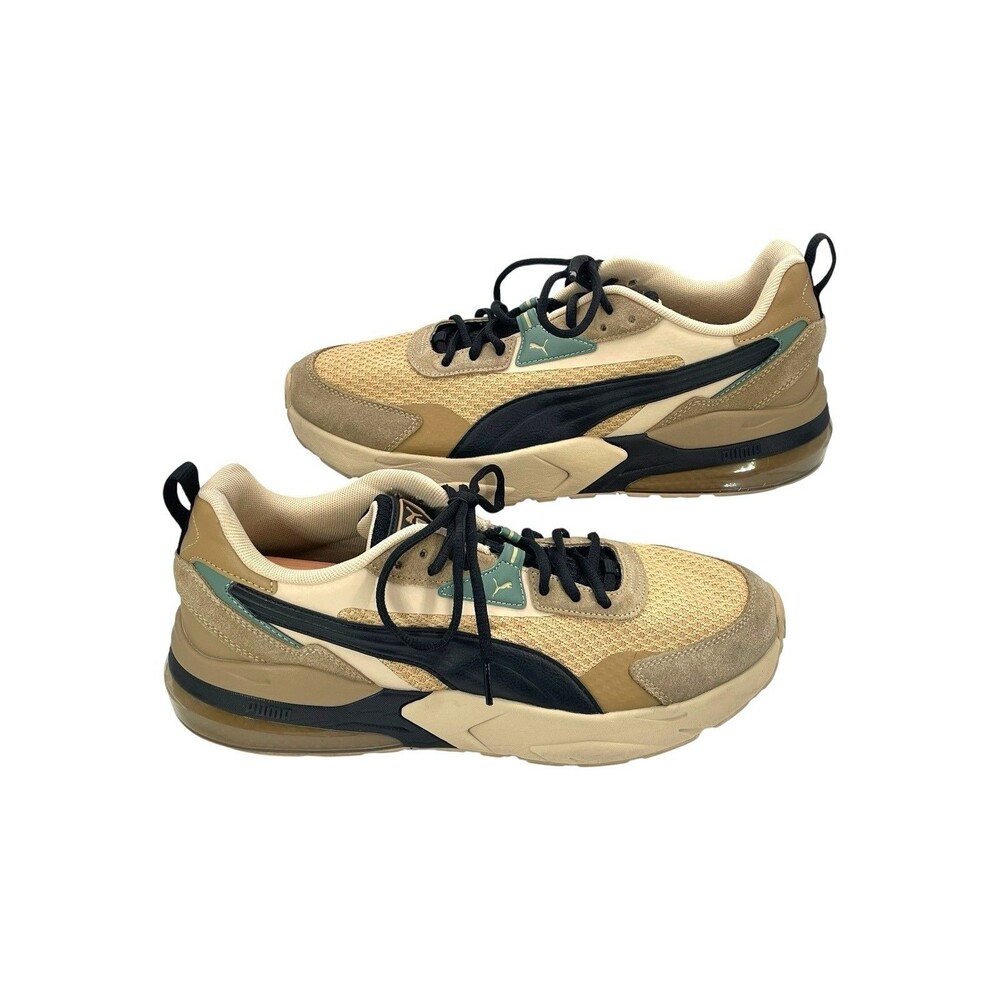 Puma Cell Vive Pro Beige Black Green Sneakers Men’s Size 12 396442-01